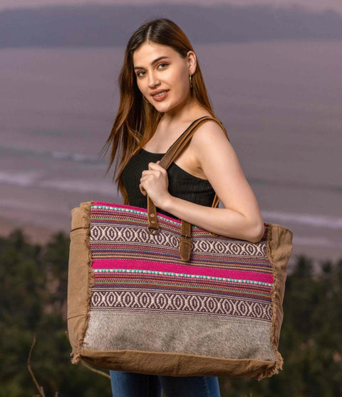 Vibrant BOHO Weekender Bags