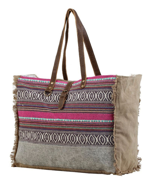 Vibrant BOHO Weekender Bags