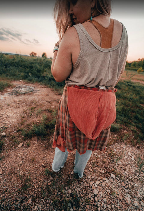 Mineral Washed Scoop Neck Tank