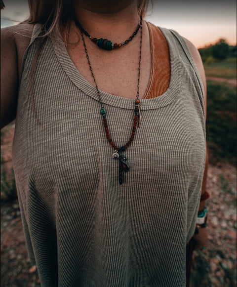 Mineral Washed Scoop Neck Tank