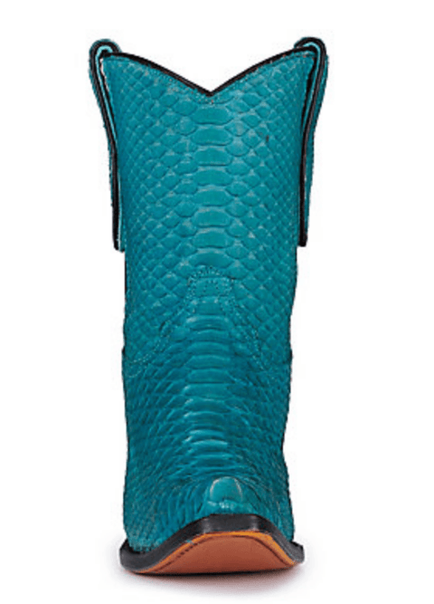 Turquoise Python Full Exotic Boot - DIRT ROAD GYPSI