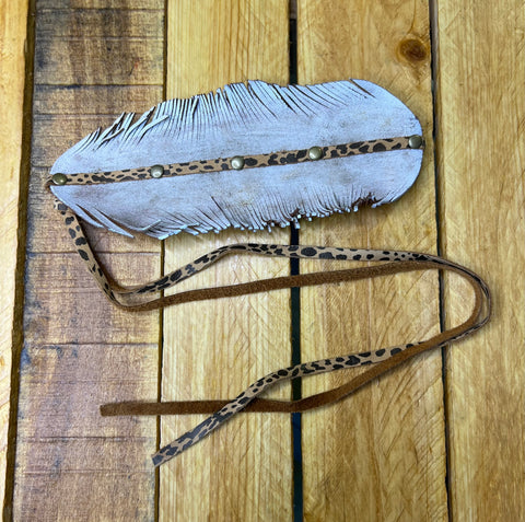 Hat Bar-Large Feather Hat Band - DIRT ROAD GYPSI